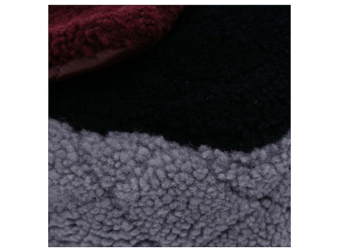 Chanel Rotes Mittleres Gestepptes Schafsleder mit Einem Klappverschluss Bordeaux - Ansicht 7