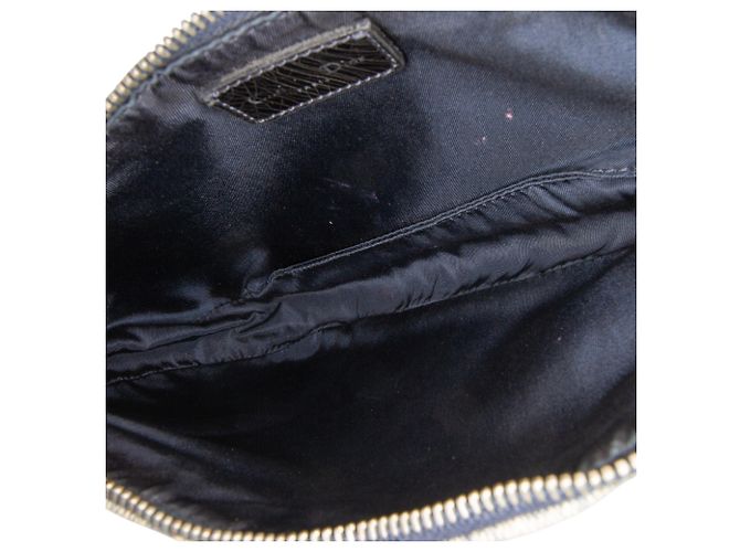 Saddle Pochete de denim impresso mini azul Dior Azul claro - vista 4