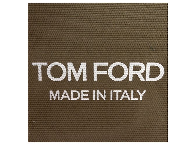 Tote T de lona marrón mediano Tom Ford - vista 5