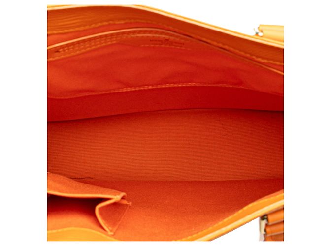 Louis Vuitton Orange Epi Sac Plat PM - Ansicht 4
