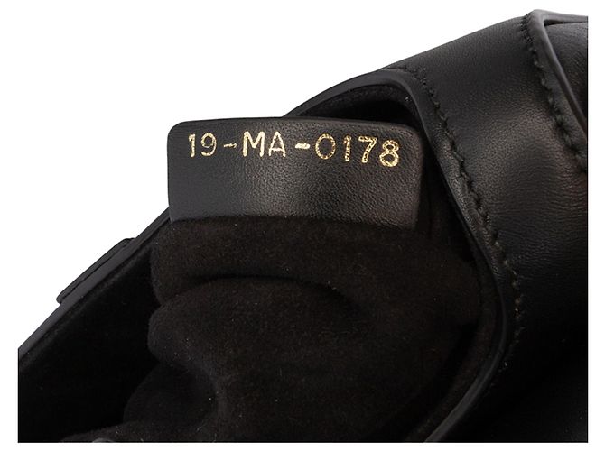 Borsa Saddle Mini Nera in Pelle di Vitello Liscia Dior Nero - vista 6