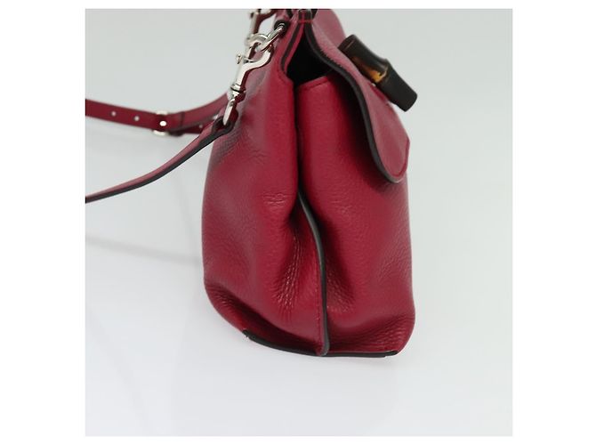 Gucci Bamboo Daily Top Handle Couro Medium Rosa - vista 4