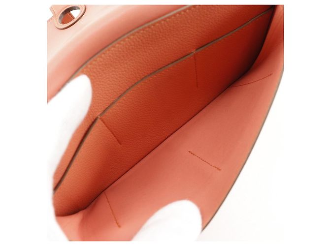 Billetera combinada Dogon Duo de cuero Hermès Rosa - vista 4