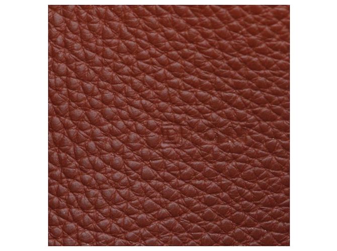 Billetera combinada Dogon Duo de cuero Hermès Burdeos - vista 5