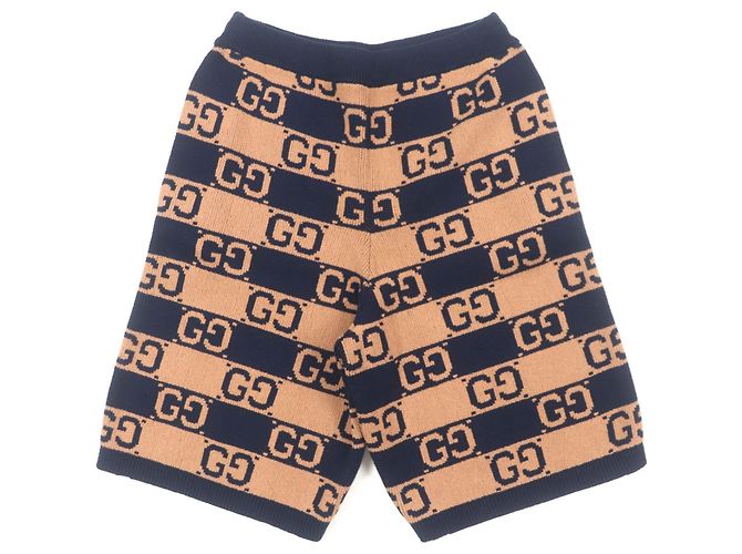 Bermuda de malha de algodão GG da Gucci Marrom - vista 2