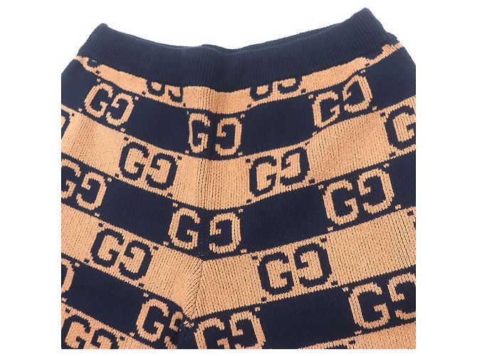 Bermuda de malha de algodão GG da Gucci Marrom - vista 4