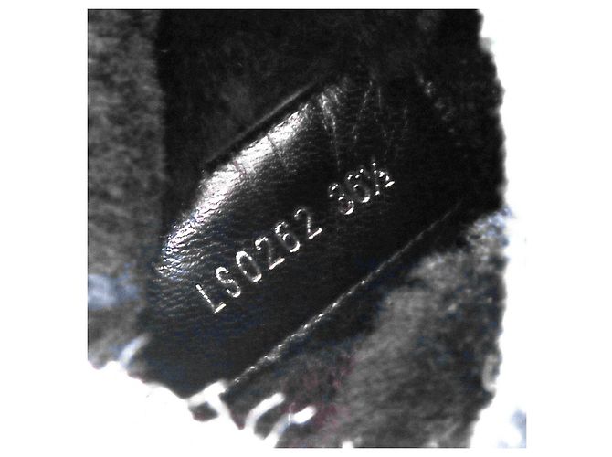 Stivali in shearling metallico con logo LV di Louis Vuitton Nero - vista 11