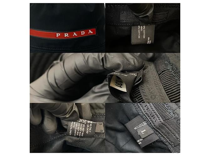 Prada Baumwoll-Bucket-Hat Schwarz - Ansicht 3