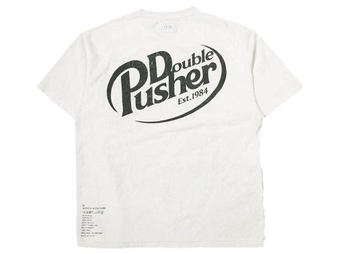 Autre Marque T-shirt in Cotone Limitato TAIN DOUBLE PUSH x ROYAL FLASH PALM DICE SST Bianco - vista 4