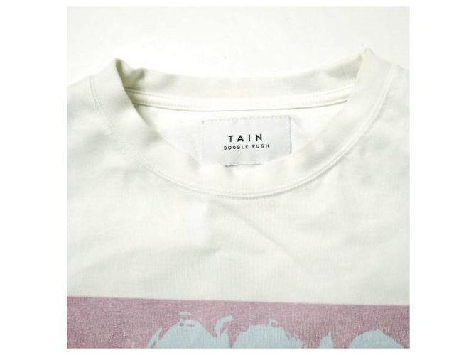 Autre Marque T-shirt in Cotone Limitato TAIN DOUBLE PUSH x ROYAL FLASH PALM DICE SST Bianco - vista 6