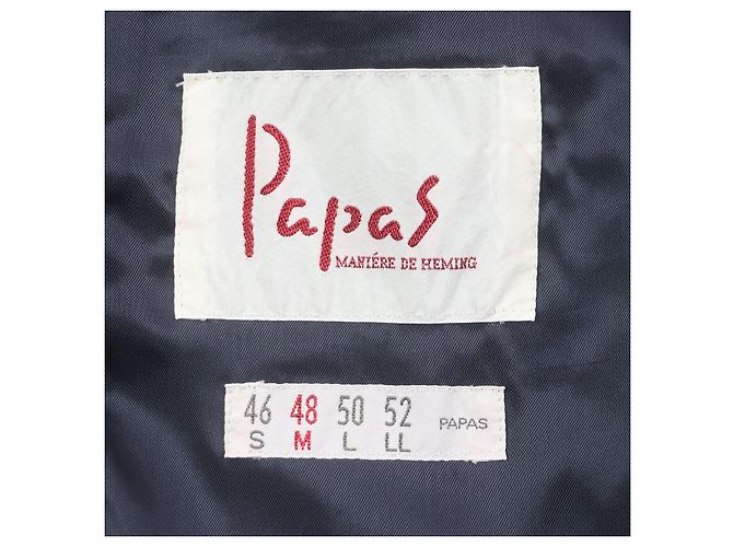 Autre Marque Chaqueta de algodón a medida Papas Negro - vista 8