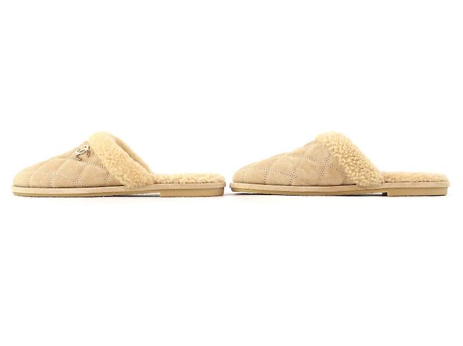 Pantofole Matelassé Chanel Beige - vista 2