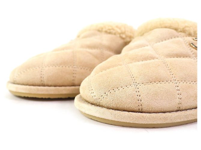 Pantofole Matelassé Chanel Beige - vista 4