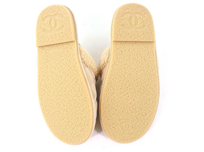 Pantofole Matelassé Chanel Beige - vista 7