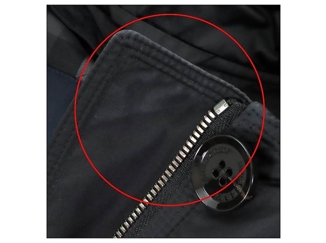 Abrigo acolchado con capucha de piel de Burberry London Negro - vista 12