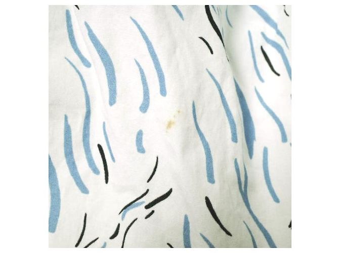 Autre Marque Falda de algodón con estampado Surf Carven Blanco - vista 8