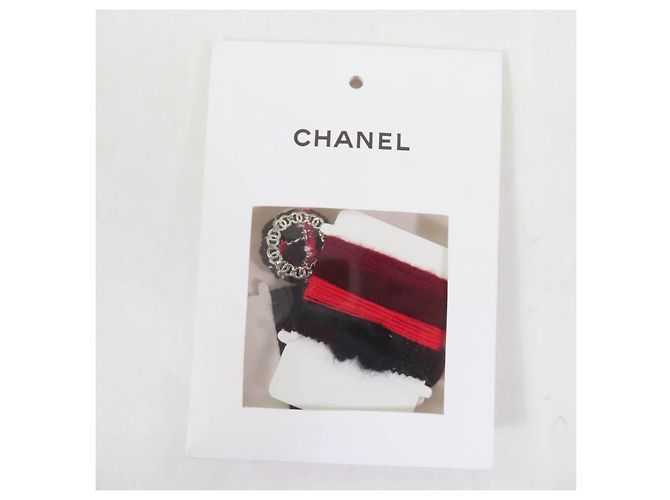 Chaqueta de cachemira tweed COCO Mark de Chanel Roja - vista 11