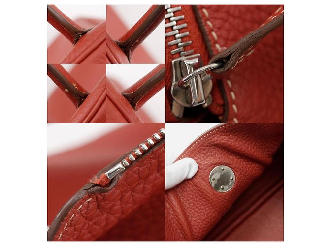 Borsa Lindy Togo 34 di Hermès Arancione - vista 7