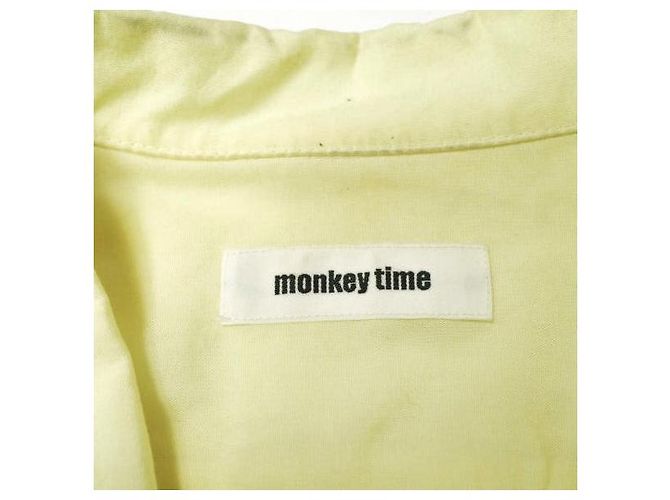 Autre Marque camicia da bowling monkey time in lyocell Giallo - vista 4