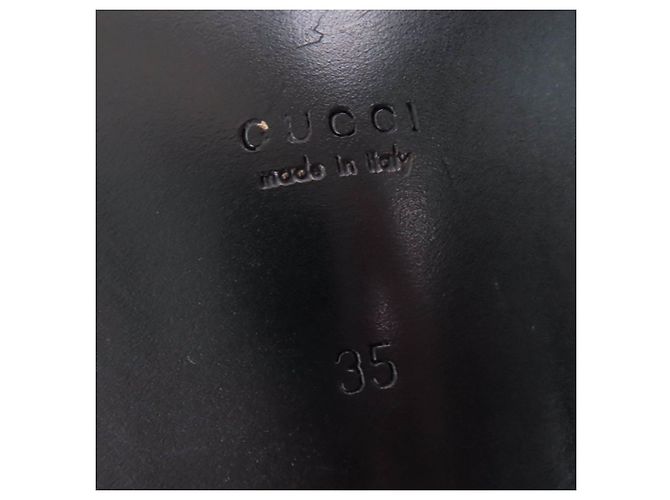 Mocassini in pelle con logo Gucci in metallo Marrone - vista 12