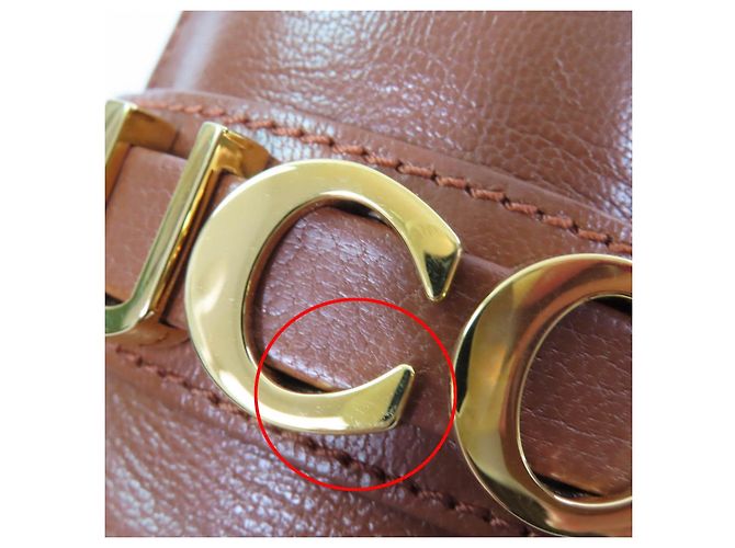 Mocassini in pelle con logo Gucci in metallo Marrone - vista 13