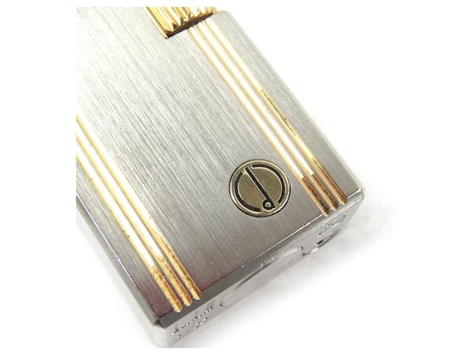 Alfred Dunhill Dunhill Striped Logo Square Lighter Silvery - view 6