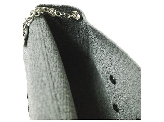 Autre Marque TOFF&LOADSTONE TL-5110 Borsa a Spalla in Pelle Embossata a Lucertola e Maglia Grigio - vista 10
