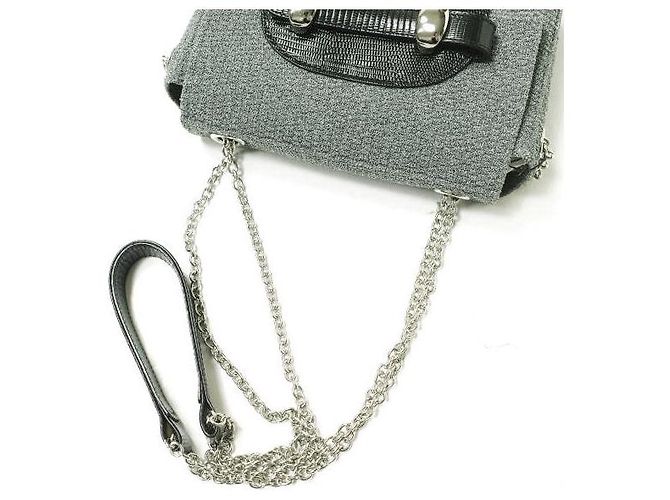 Autre Marque TOFF&LOADSTONE TL-5110 Borsa a Spalla in Pelle Embossata a Lucertola e Maglia Grigio - vista 8