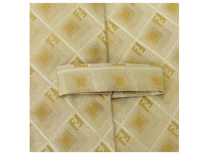 Gravata de seda com padrão Zucca Fendi - vista 10