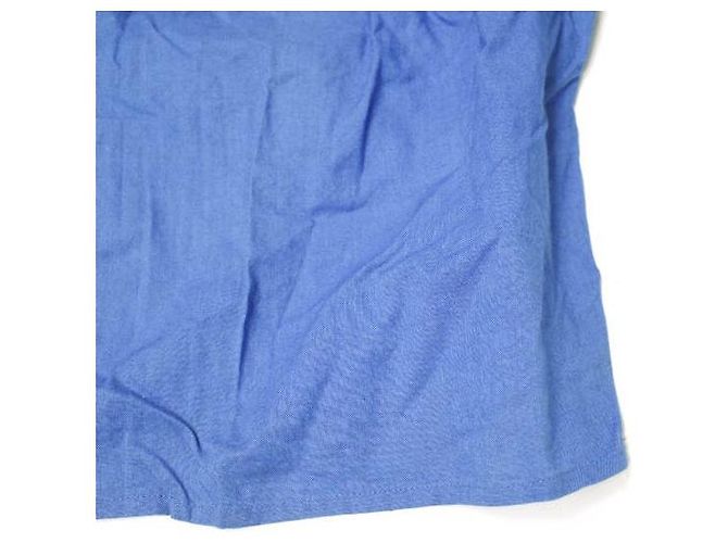 Autre Marque Blusa de Algodão Bordada com Balão V.DE.VINSTER Azul - vista 6