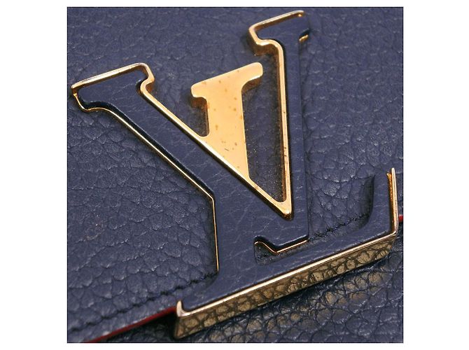 Cartera Larga Capucines Taurillon de Louis Vuitton Azul - vista 10