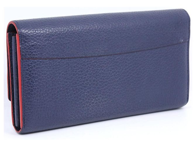 Cartera Larga Capucines Taurillon de Louis Vuitton Azul - vista 3