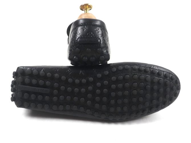 Scarpe da guida Louis Vuitton Mocassini in pelle Nero - vista 4