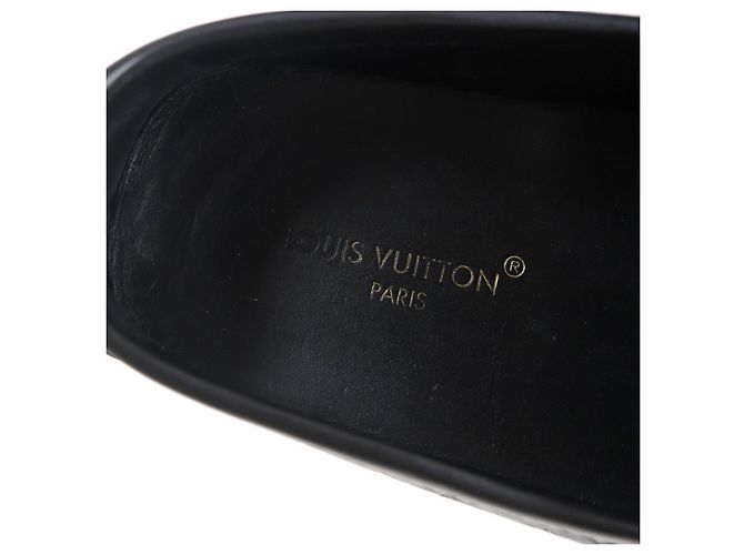 Scarpe da guida Louis Vuitton Mocassini in pelle Nero - vista 7