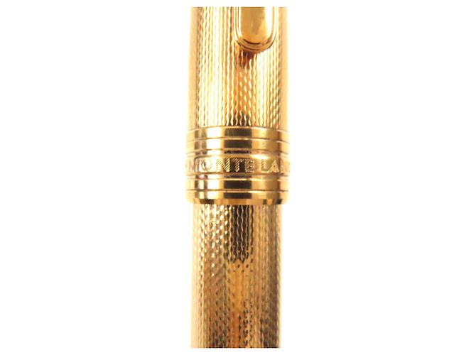 Bolígrafo Montblanc Meisterstück Solitaire Vermeil Cebada Dorado - vista 6
