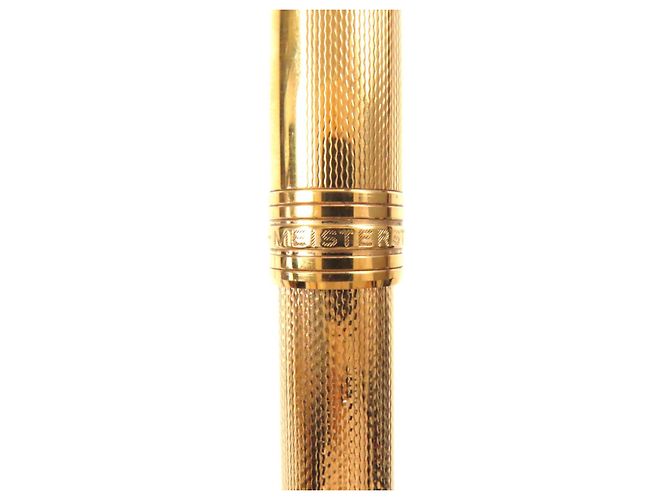 Bolígrafo Montblanc Meisterstück Solitaire Vermeil Cebada Dorado - vista 7