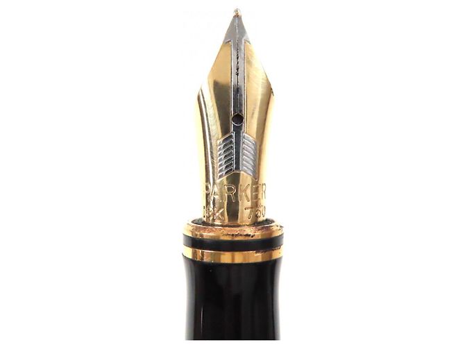 Autre Marque Pluma Parker Duofield Au750 Negro Roja Dorado - vista 4