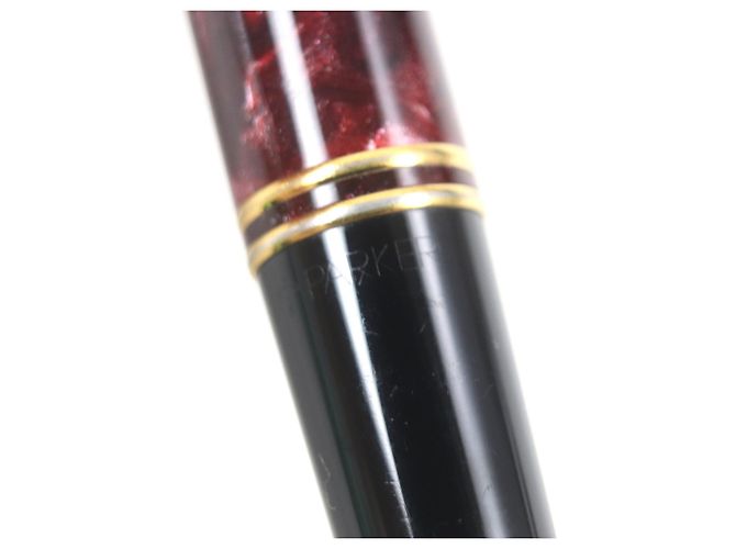 Autre Marque Pluma Parker Duofield Au750 Negro Roja Dorado - vista 7