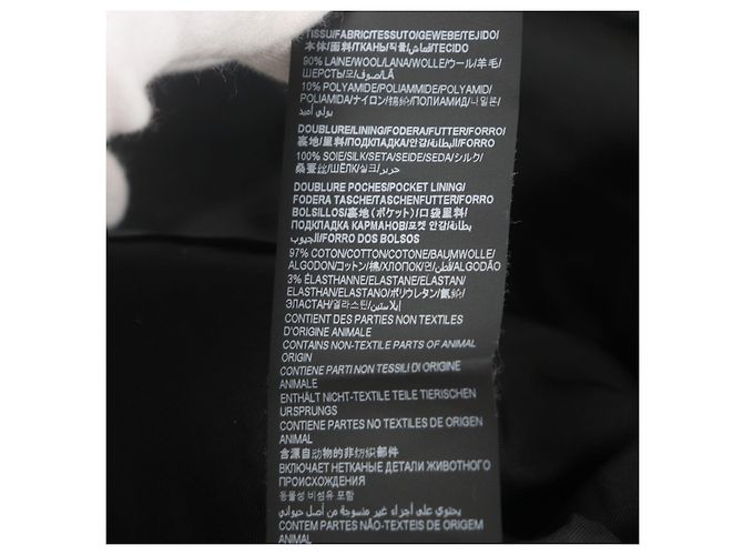 Yves Saint Laurent Maßgeschneiderte Wolljacke von Saint Laurent Paris Schwarz - Ansicht 9