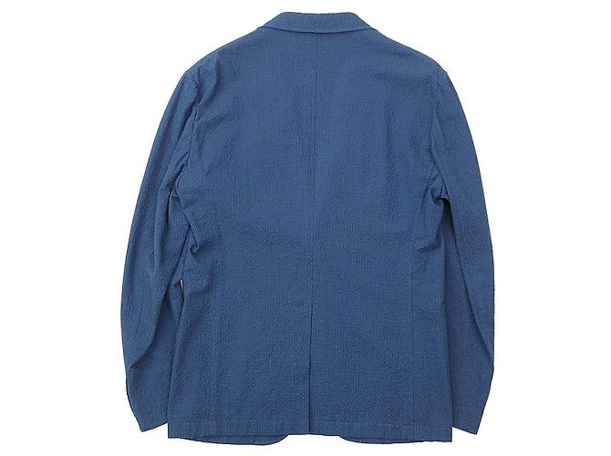 Autre Marque Chaqueta de mezcla de algodón seersucker 2B Boglioli Azul Azul claro - vista 10