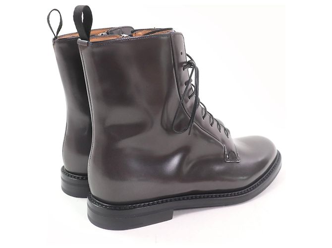 Autre Marque Kurze Lederstiefel Alexandra von Church's Braun Grau - Ansicht 2