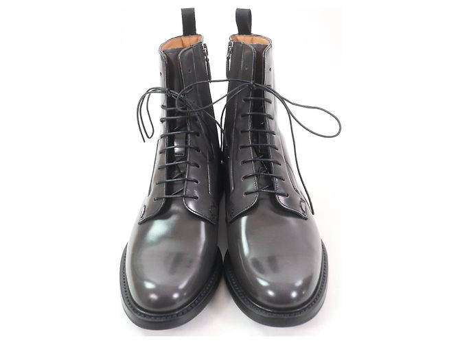 Autre Marque Kurze Lederstiefel Alexandra von Church's Braun Grau - Ansicht 3