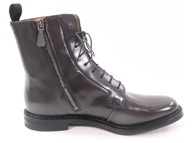 Autre Marque Kurze Lederstiefel Alexandra von Church's Braun Grau - Ansicht 5