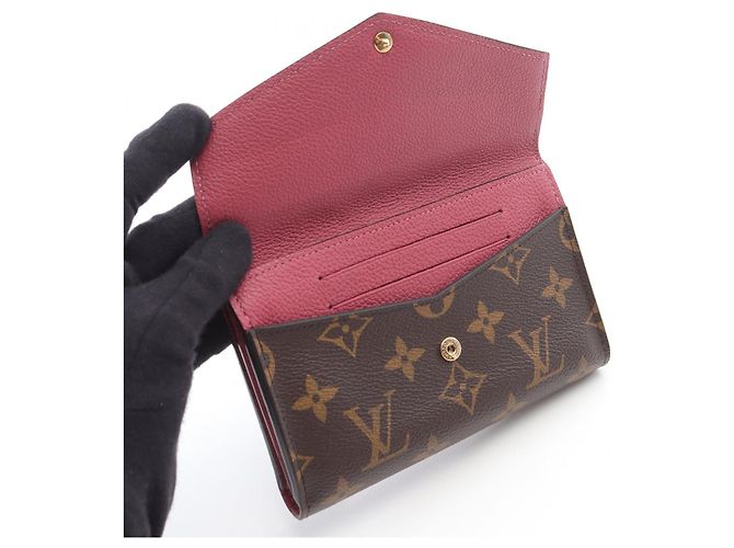 Cartera Pallas Compact Monogram de Louis Vuitton Castaño Rosa - vista 6