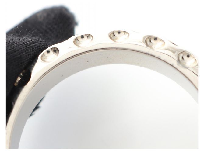 Ring Accessorio Anello Scarf Hermès Dot Argento - vista 6