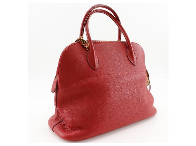 Borsa Bolide Hermès Clemence 35 Rosso - vista 2