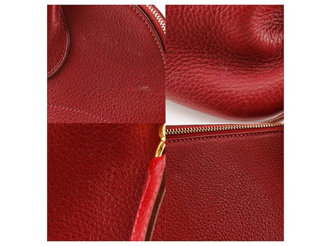 Borsa Bolide Hermès Clemence 35 Rosso - vista 7