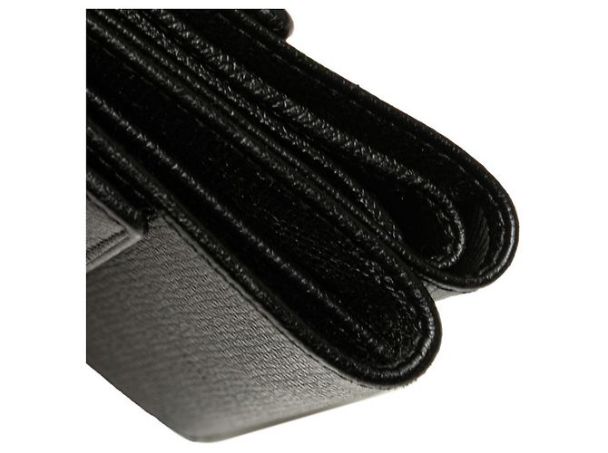 Chanel Coco Button Dreifach-Brieftasche Schwarz - Ansicht 4