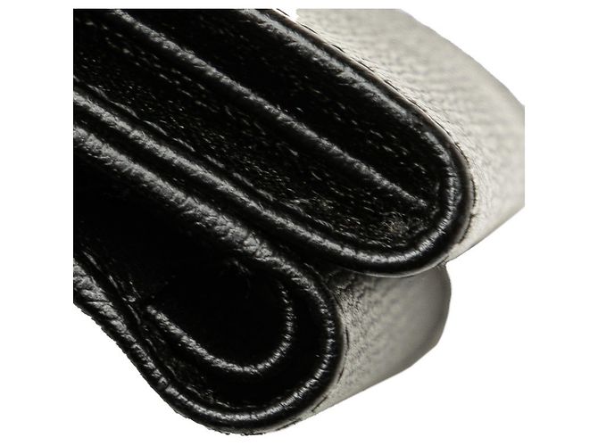 Chanel Coco Button Dreifach-Brieftasche Schwarz - Ansicht 5