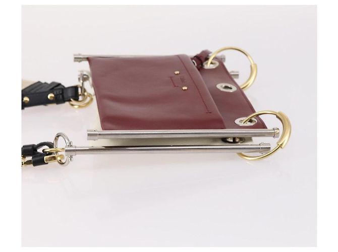 Chloé Borsa a Spalla Chloe Roy in Pelle Piccola Bordò - vista 3